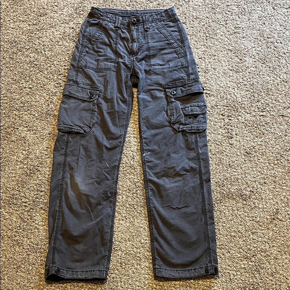 American Eagle Outfitters Gray Straight Leg Jeans